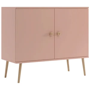 Commode NATURA 100 cm Poederroze 2-deurs