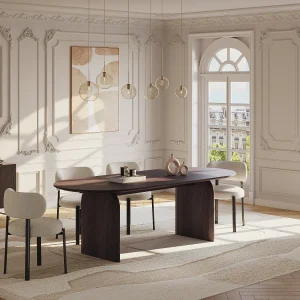 Eettafel 8 personen in acaciahout – Donker naturel – BRASLI van Maison Céphy Eettafel 8 personen in acaciahout – Donker naturel – BRASLI van Maison Céphy