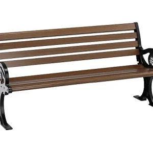 Buitenbank CLASSICA 150 cm zwart gepoedercoat aluminium design tuin Buitenbank CLASSICA 150 cm zwart gepoedercoat aluminium design tuin