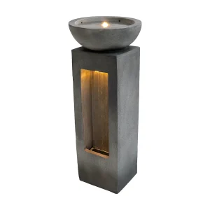 Cascade Buiten Waterornament Elektrisch Tuin Fontein LED Pomp Serenity Falls