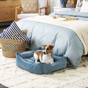 Dierenbedje IZMIR Fluweel Blauw Dierenbedje IZMIR Fluweel Blauw