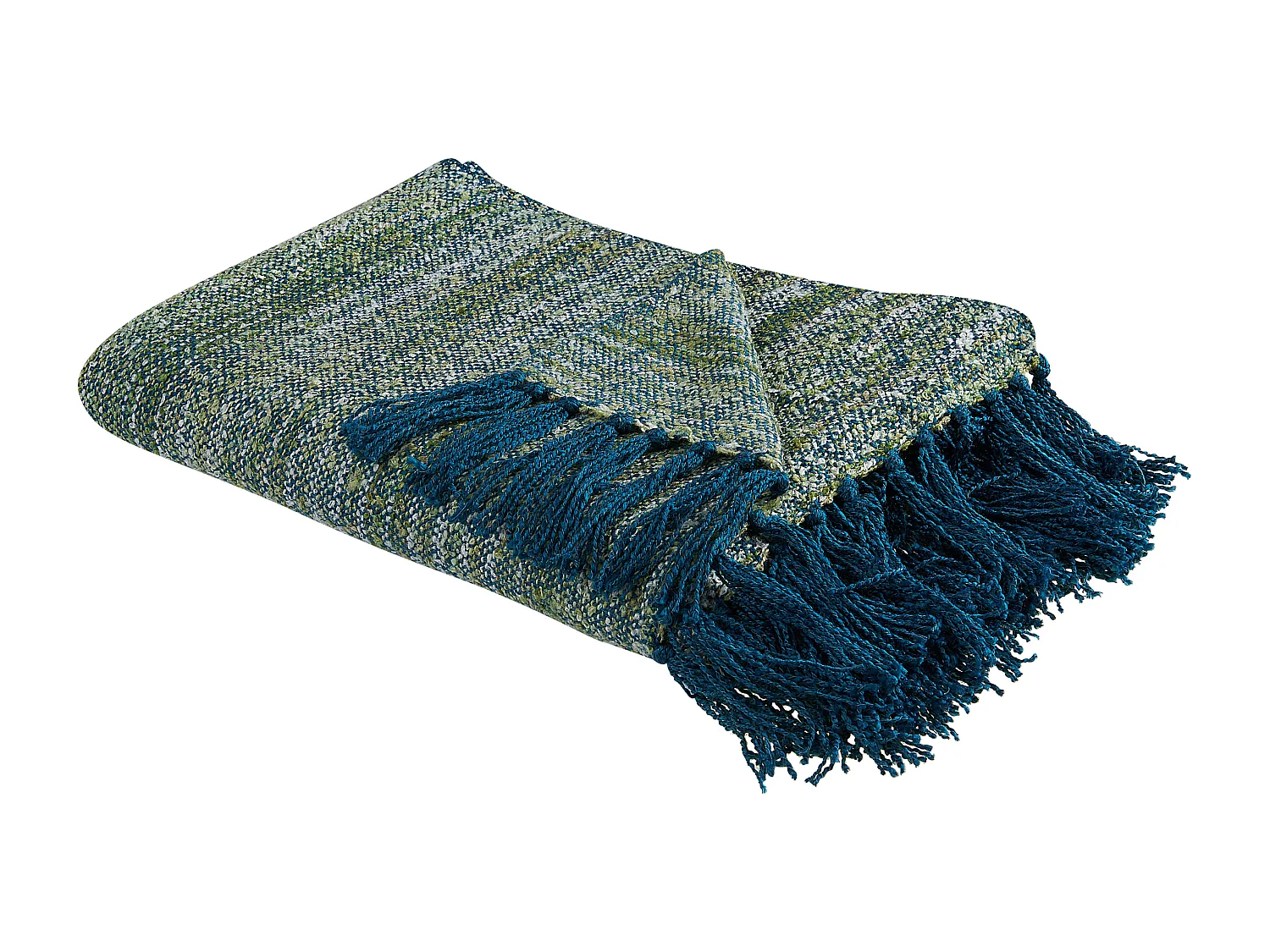 Deken blauw/groen 130 x 170 cm PAIRE