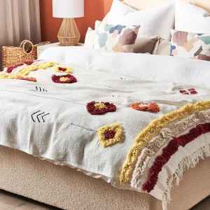 Plaid AMROHA Katoen 130 x 180 cm Multicolor Plaid AMROHA Katoen 130 x 180 cm Multicolor