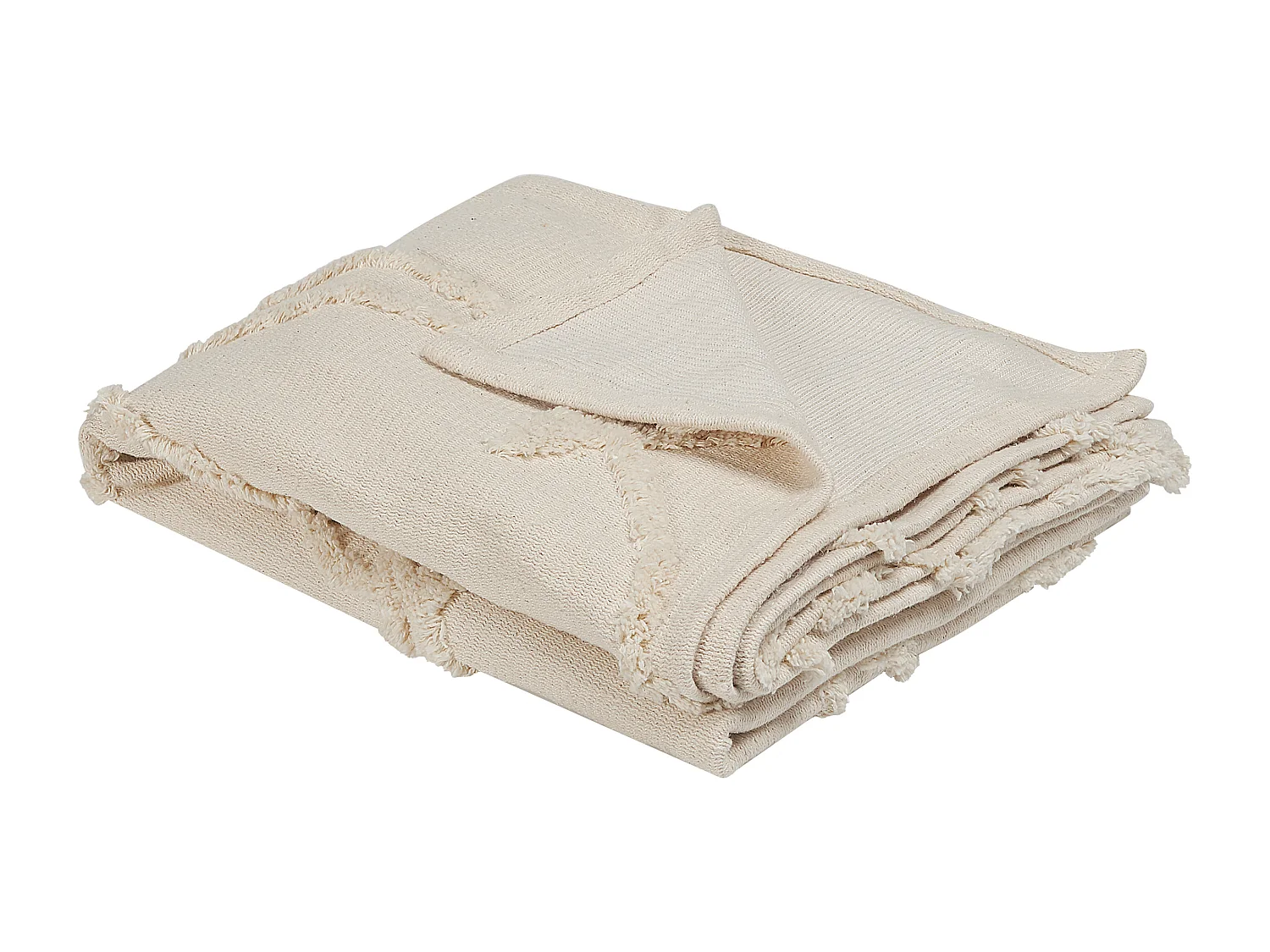 Deken beige 125 x 150 cm ACACIA