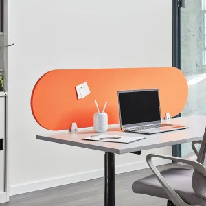 Bureauscherm oranje 160 x 40 cm SPARKY
