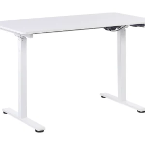 Bureau elektrisch verstelbaar wit 120 x 60 cm GRIFTON Bureau elektrisch verstelbaar wit 120 x 60 cm GRIFTON
