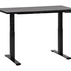 Bureau elektrisch verstelbaar zwart 120 x 72 cm DESTINES Bureau elektrisch verstelbaar zwart 120 x 72 cm DESTINES