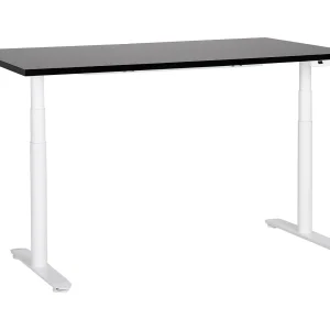 Bureau elektrisch verstelbaar zwart/wit 160 x 72 cm DESTINAS Bureau elektrisch verstelbaar zwart/wit 160 x 72 cm DESTINAS