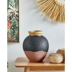 Decovaas DAULIS Keramiek 31 cm Zwart