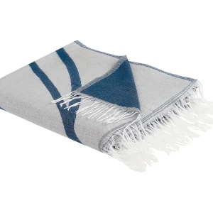 Deken blauw/wit 130 x 170 cm HAPREK Deken blauw/wit 130 x 170 cm HAPREK