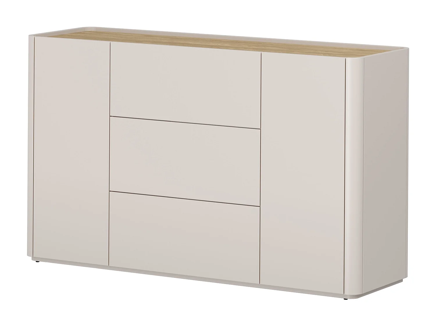 Buffetkast met 2 deuren en 3 lades, 48 x 150 cm