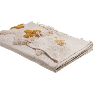 Deken beige/geel 130 x 180 cm ADONI Deken beige/geel 130 x 180 cm ADONI