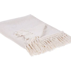 Deken beige 125 x 150 cm YARSA Deken beige 125 x 150 cm YARSA