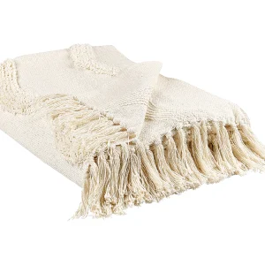 Deken beige 125 x 150 cm KHARI Deken beige 125 x 150 cm KHARI