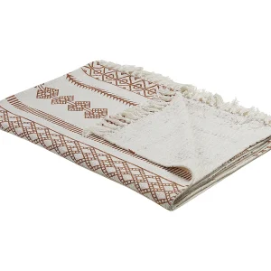 Deken beige/bruin 130 x 180 cm JORHAT Deken beige/bruin 130 x 180 cm JORHAT