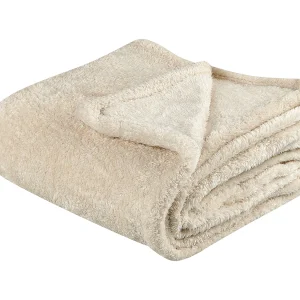 Deken beige 125 x 150 cm NAMDU Deken beige 125 x 150 cm NAMDU