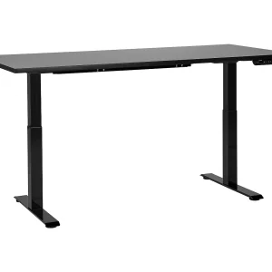 Bureau elektrisch verstelbaar zwart 180 x 80 cm DESTINES Bureau elektrisch verstelbaar zwart 180 x 80 cm DESTINES