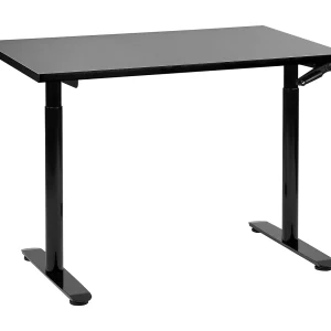 Bureau handmatig verstelbaar zwart 120 x 72 cm DESTINAS
