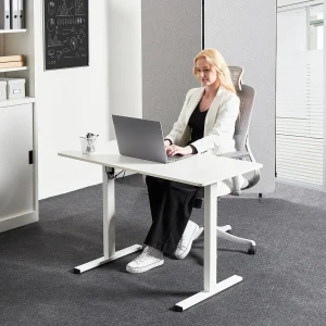 Bureau elektrisch verstelbaar wit 120 x 60 cm TAVARES Bureau elektrisch verstelbaar wit 120 x 60 cm TAVARES