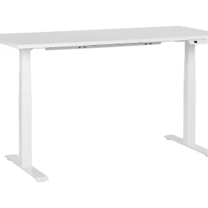 Bureau elektrisch verstelbaar wit 160 x 72 cm DESTINES