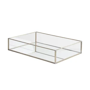Decoratief dienblad spiegelend/zilver GRENOBLE Decoratief dienblad spiegelend/zilver GRENOBLE