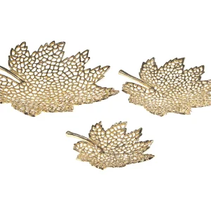 Decoratieve schaal set van 3 goud PEMALI