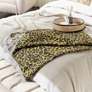 Plaid JAMUNE 130 x 170 cm Bruin Plaid JAMUNE 130 x 170 cm Bruin