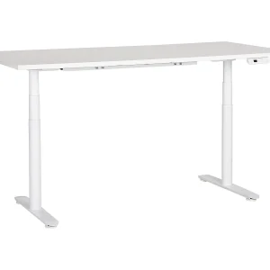 Bureau elektrisch verstelbaar wit 180 x 80 cm DESTINAS