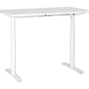 Bureau elektrisch verstelbaar wit 120 x 72 cm DESTINAS