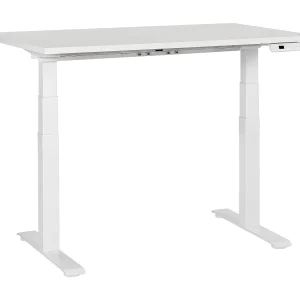 Bureau elektrisch verstelbaar wit 120 x 72 cm DESTINES