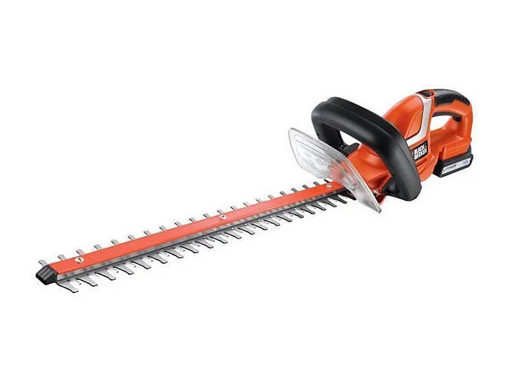 Draadloze BLACK+DECKER Heggenschaar 18V 2Ah, diamantgeslepen 45 cm mes, multidirectionele handgreep, lithiumbatterij inbegrepen