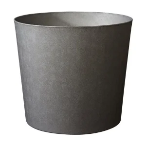 Conische bloempot EDA Element 40 cm, 30 L, antraciet textuureffect, vorst- en UV-bestendig, gemaakt in Frankrijk Conische bloempot EDA Element 40 cm, 30 L, antraciet textuureffect, vorst- en UV-bestendig, gemaakt in Frankrijk