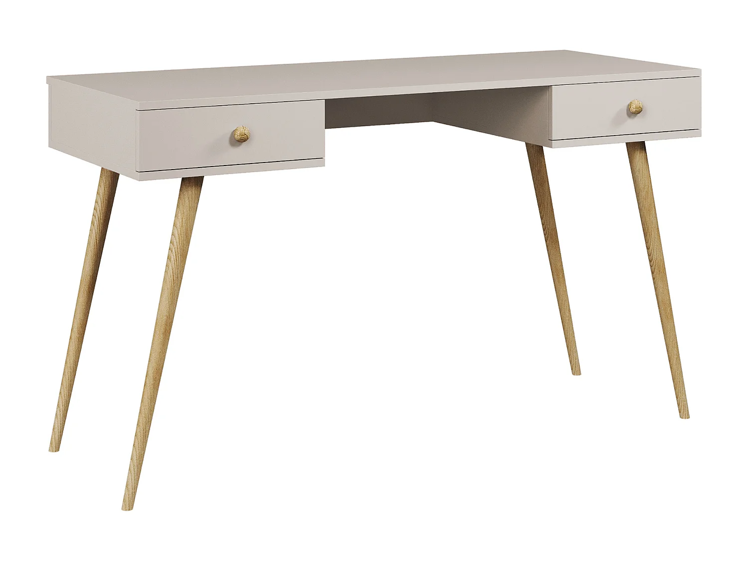 Bureau NATURA 135 cm Kasjmier met 2 laden