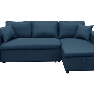 CLARK 3 zits hoekslaapbank blauw CLARK 3 zits hoekslaapbank blauw