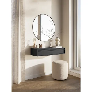 Consoletafel – 90 cm – met lade – hangend – zwart – EVO Consoletafel – 90 cm – met lade – hangend – zwart – EVO