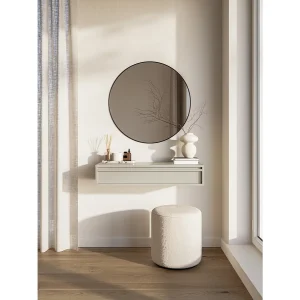 Consoletafel – 90 cm – met lade – hangend – greige – EVO Consoletafel – 90 cm – met lade – hangend – greige – EVO