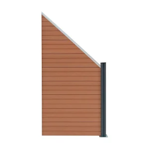 Composiet Schuin Schutting Paneel – Bruin