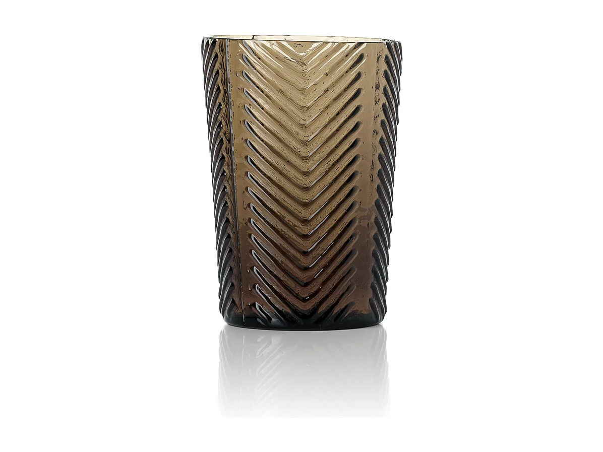 De Herringbone Beker - Smoke