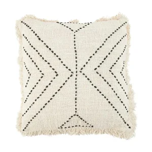 De Tribal Kussenhoes – Naturel Zwart