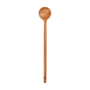 De Teak Root Platte Doseerlepel