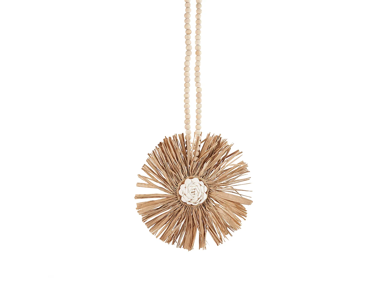 De Raffia Bunga Tassel - Naturel