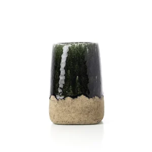 De Moss Kegel Bloempot – Beton Groen – M De Moss Kegel Bloempot – Beton Groen – M