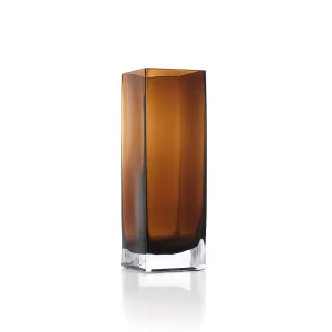 De Amber Cuboid Vaas – Amber – L De Amber Cuboid Vaas – Amber – L