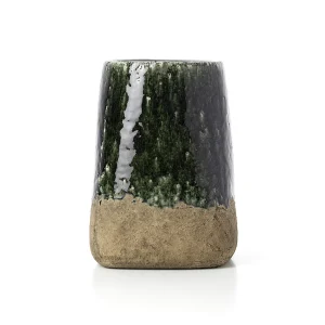 De Moss Kegel Bloempot – Beton Groen – L De Moss Kegel Bloempot – Beton Groen – L