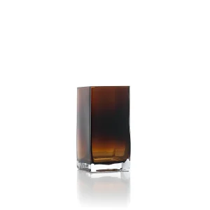 De Amber Cuboid Vaas – Amber – S De Amber Cuboid Vaas – Amber – S