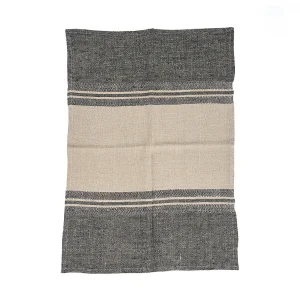 De Linen Dash Keukendoek – Natuurlijk Zwart – 50×70