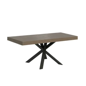 Clerk Premium 90/194×90 cm uitschuifbare tafel in duifgrijs met antraciet poten Clerk Premium 90/194×90 cm uitschuifbare tafel in duifgrijs met antraciet poten