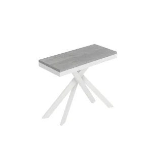 Console extensible 90×40/300 cm Saki Evolution structure blanc béton Console extensible 90×40/300 cm Saki Evolution structure blanc béton