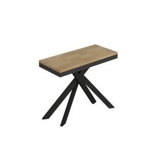 Console extensible 90×40/300 cm Saki Evolution chêne nature structure anthracite Console extensible 90×40/300 cm Saki Evolution chêne nature structure anthracite