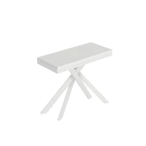 Console extensible 90×40/300 cm Saki Evolution frêne blanc structure blanc Console extensible 90×40/300 cm Saki Evolution frêne blanc structure blanc
